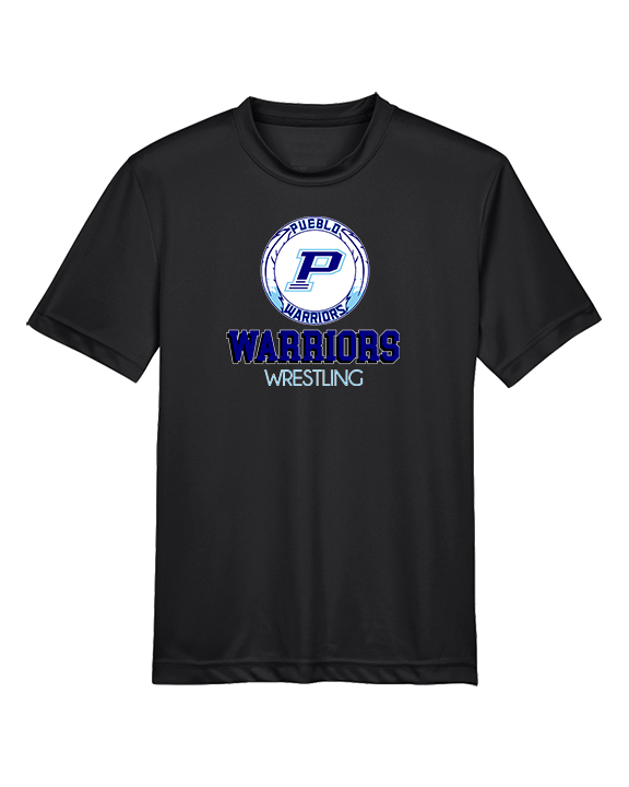 Pueblo HS Wrestling Shadow - Youth Performance Shirt