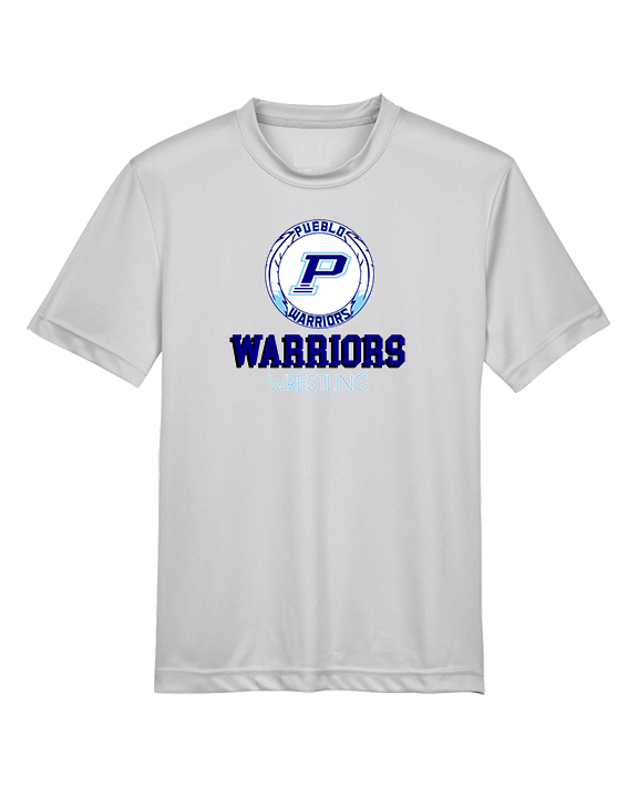 Pueblo HS Wrestling Shadow - Youth Performance Shirt