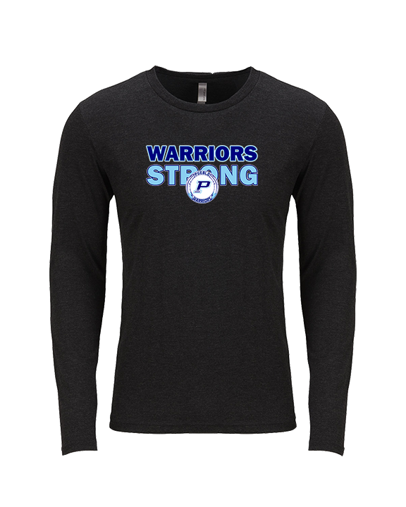 Pueblo HS Wrestling Strong - Tri-Blend Long Sleeve