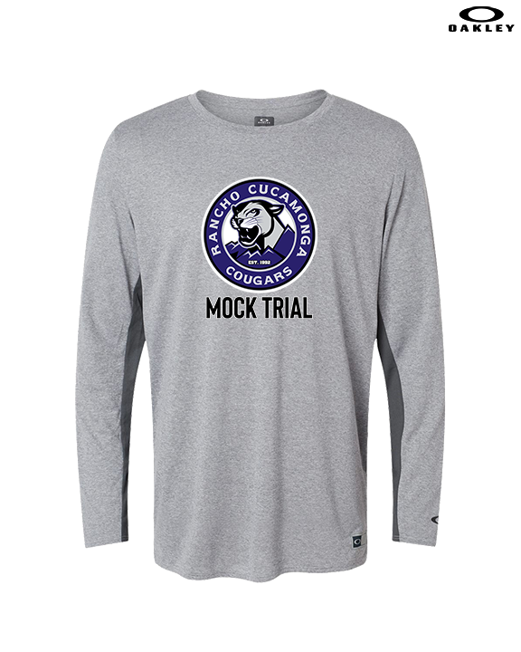 Rancho Cucamonga HS Mock Trial Logo - Mens Oakley Longsleeve