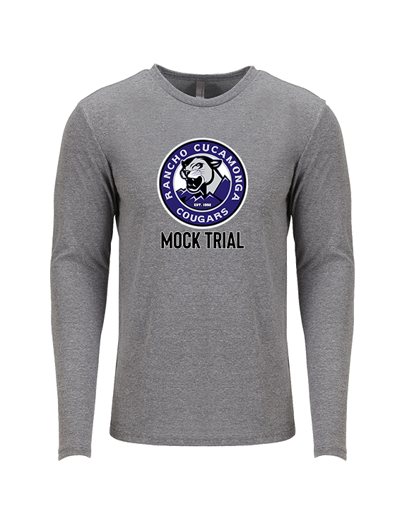 Rancho Cucamonga HS Mock Trial Logo - Tri-Blend Long Sleeve