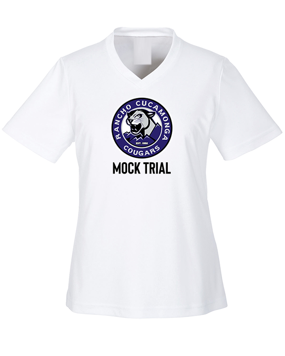 Rancho Cucamonga HS Mock Trial Logo - Womens Performance Shirt
