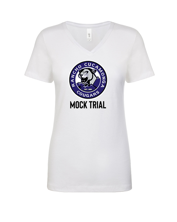 Rancho Cucamonga HS Mock Trial Logo - Womens V-Neck