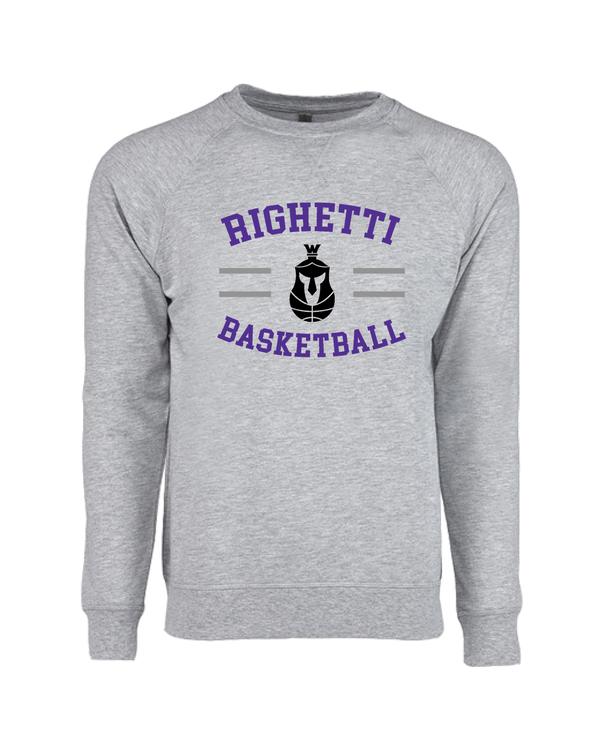 Righetti HS Basketball Curve - Crewneck Sweatshirt