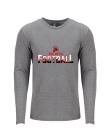Rio Mesa HS Football Splatter - Tri-Blend Long Sleeve