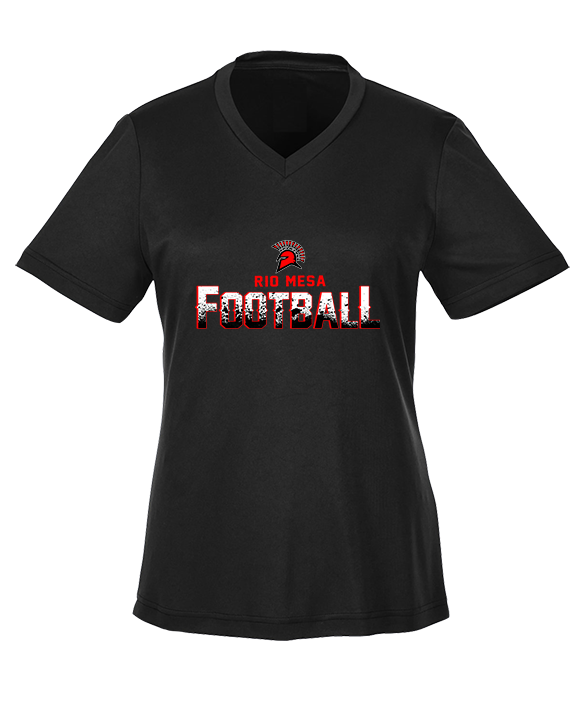 Rio Mesa HS Football Splatter - Womens Performance Shirt