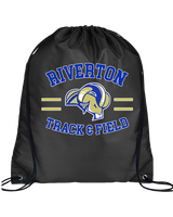 Riverton HS Track & Field Curve - Drawstring Bag