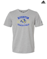 Riverton HS Track & Field Curve - Mens Adidas Performance Shirt