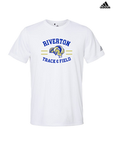 Riverton HS Track & Field Curve - Mens Adidas Performance Shirt