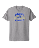 Riverton HS Track & Field Curve - Mens Select Cotton T-Shirt