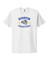 Riverton HS Track & Field Curve - Mens Select Cotton T-Shirt