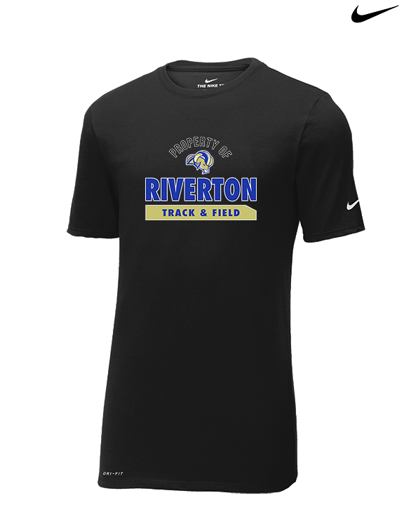 Riverton HS Track & Field Property - Mens Nike Cotton Poly Tee