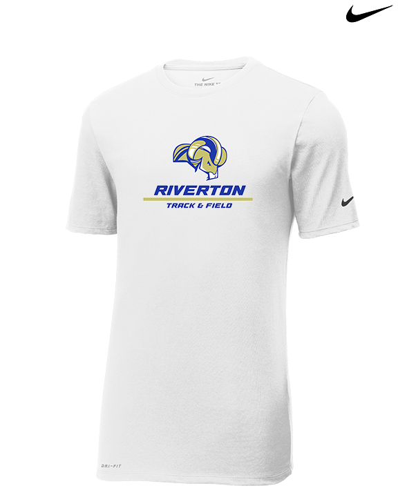 Riverton HS Track & Field Split - Mens Nike Cotton Poly Tee