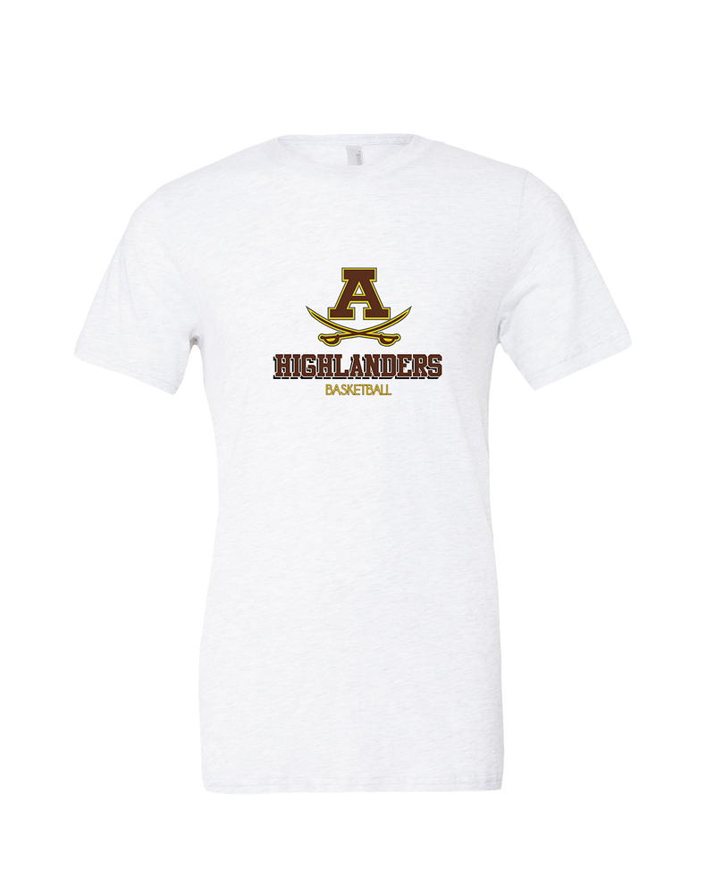 Rochester Adams HS Basketball Shadow - Mens Tri Blend Shirt
