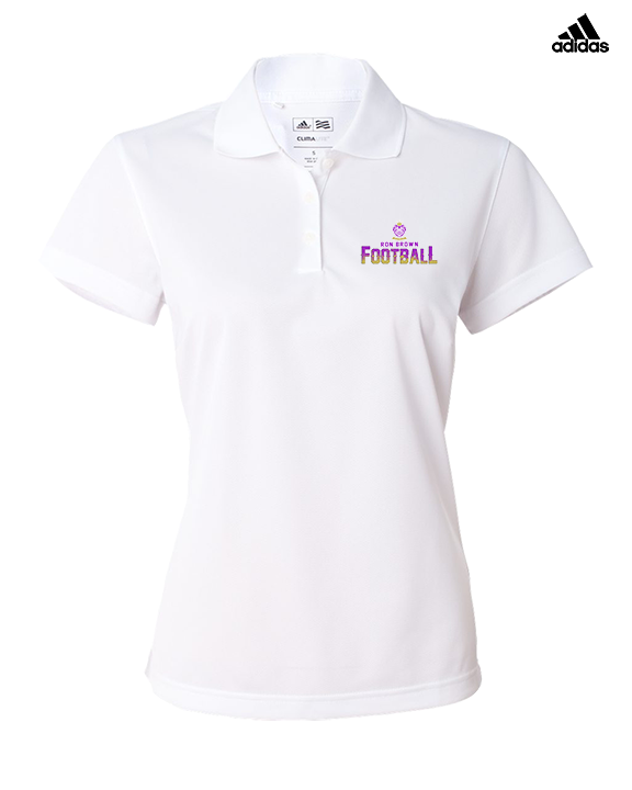 Ron Brown HS Football Splatter - Adidas Womens Polo