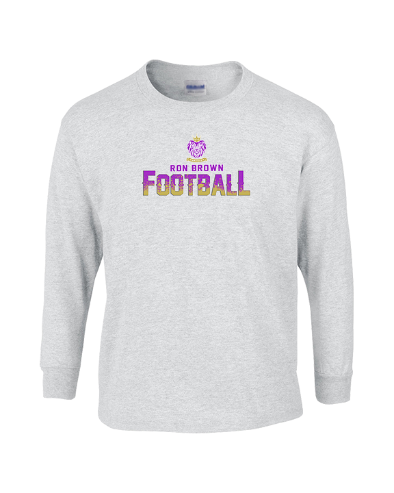 Ron Brown HS Football Splatter - Cotton Longsleeve