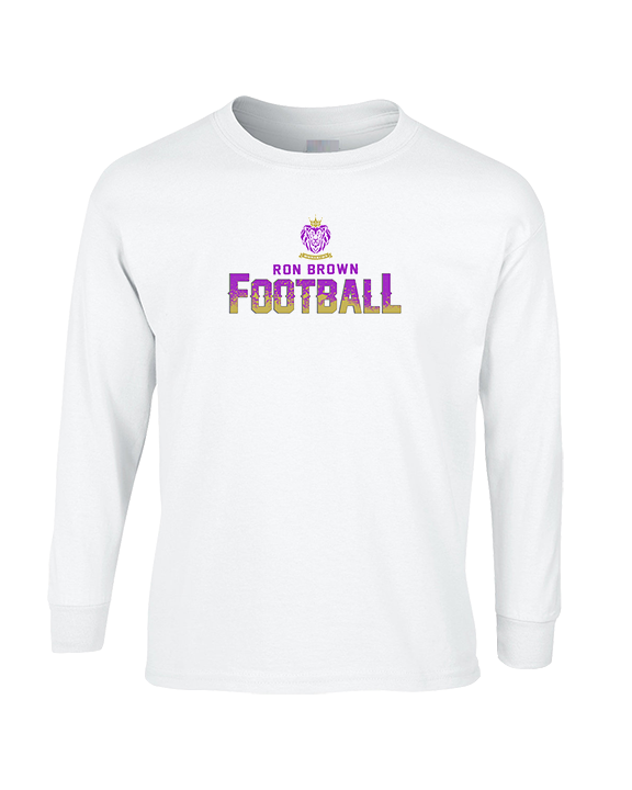 Ron Brown HS Football Splatter - Cotton Longsleeve