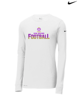 Ron Brown HS Football Splatter - Mens Nike Longsleeve