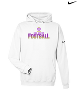 Ron Brown HS Football Splatter - Nike Club Fleece Hoodie