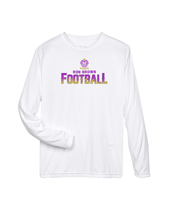 Ron Brown HS Football Splatter - Performance Longsleeve