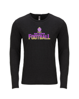 Ron Brown HS Football Splatter - Tri-Blend Long Sleeve