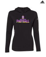 Ron Brown HS Football Splatter - Womens Adidas Hoodie