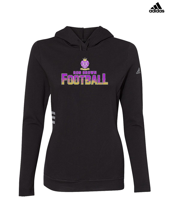 Ron Brown HS Football Splatter - Womens Adidas Hoodie