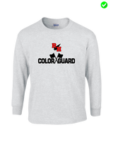 Rose Hill HS Color Guard Logo - Mens Basic Cotton Long Sleeve