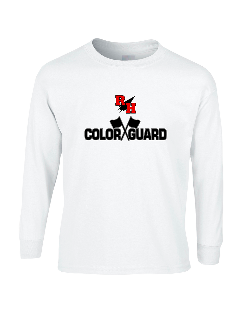 Rose Hill HS Color Guard Logo - Mens Basic Cotton Long Sleeve