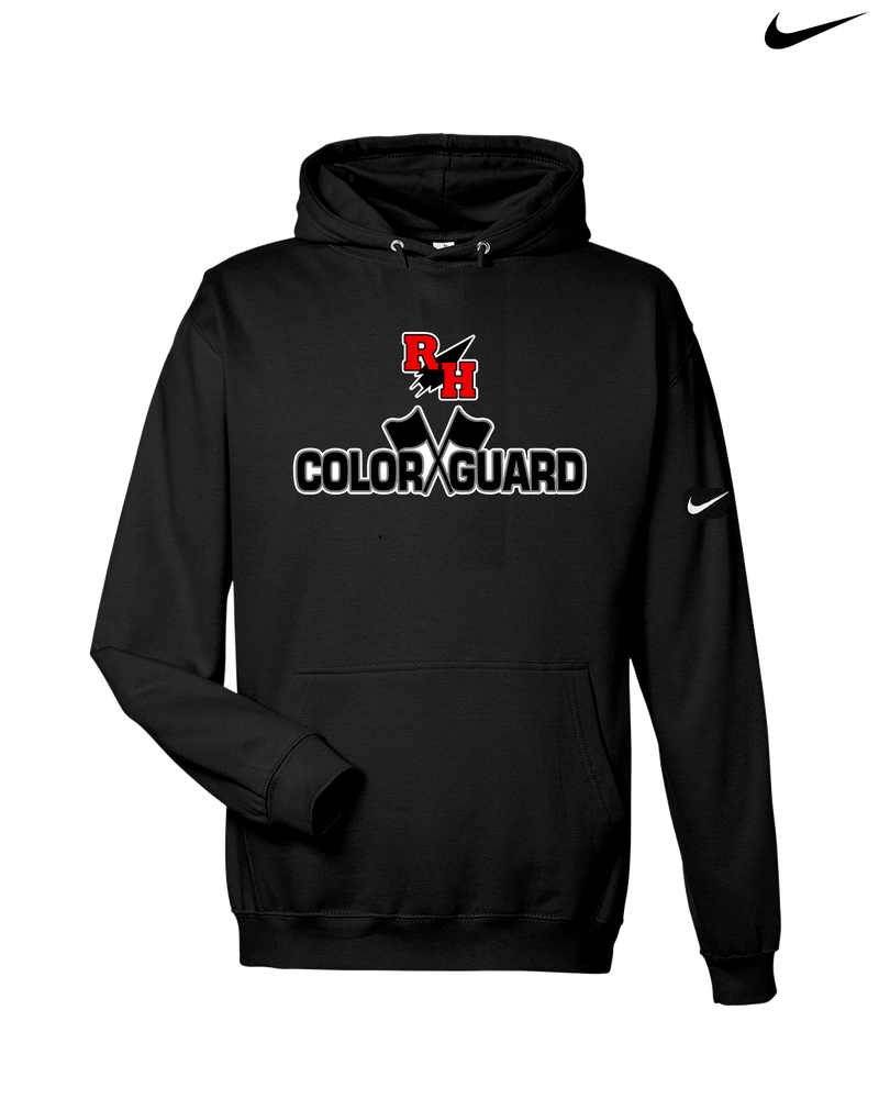 Rose Hill HS Color Guard Logo - Nike Club Fleece Hoodie