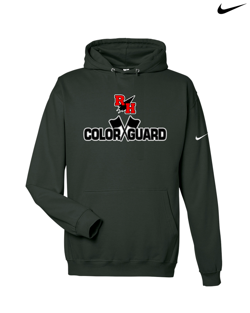 Rose Hill HS Color Guard Logo - Nike Club Fleece Hoodie