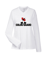 Rose Hill HS Color Guard Logo - Womens Performance Long Sleeve