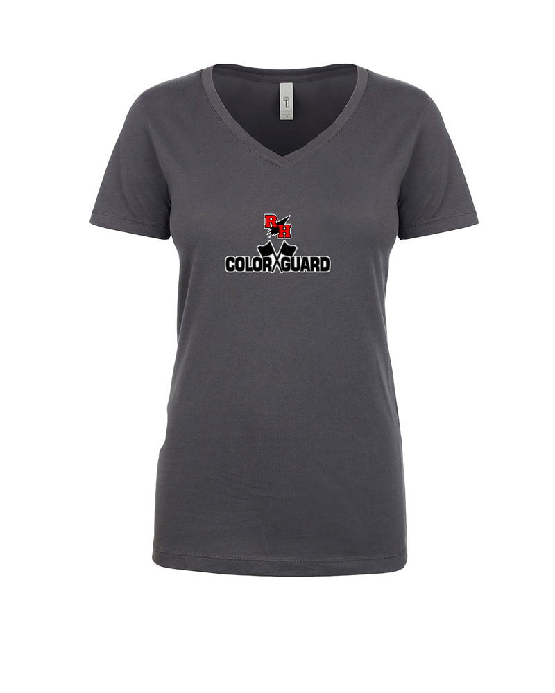 Rose Hill HS Color Guard Logo - Womens V-Neck