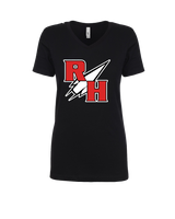 Rose Hill HS Track and Field RH Logo - Womens V-Neck