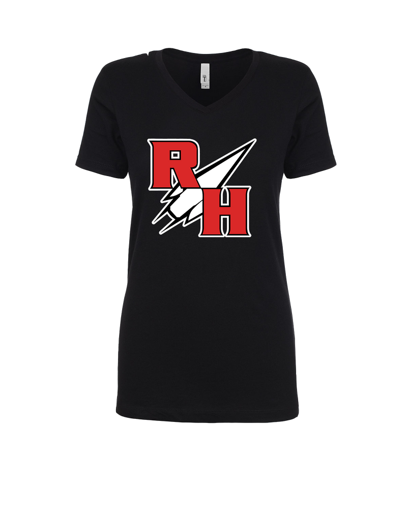 Rose Hill HS Track and Field RH Logo - Womens V-Neck