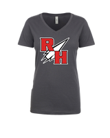 Rose Hill HS Track and Field RH Logo - Womens V-Neck