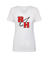 Rose Hill HS Track and Field RH Logo - Womens V-Neck