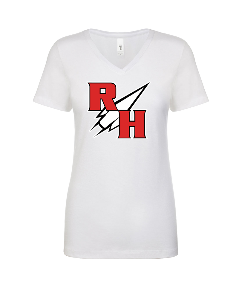 Rose Hill HS Track and Field RH Logo - Womens V-Neck