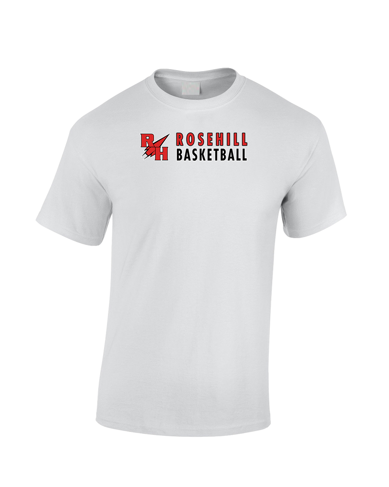 Rose Hill HS Basketball Basic - Cotton T-Shirt