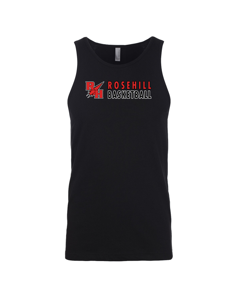 Rose Hill HS Basketball Basic - Mens Tank Top