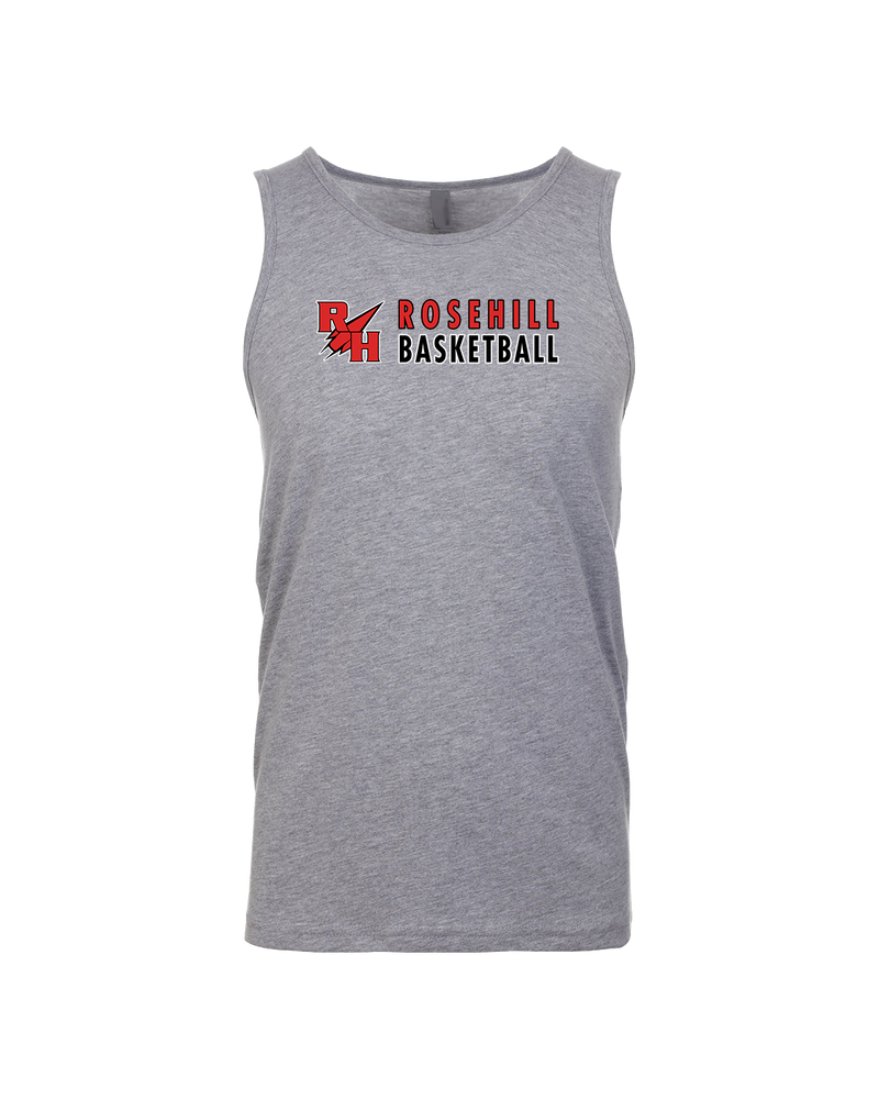 Rose Hill HS Basketball Basic - Mens Tank Top