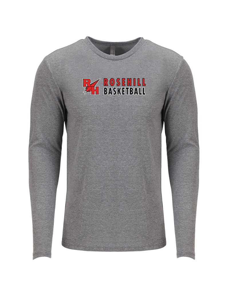 Rose Hill HS Basketball Basic - Tri Blend Long Sleeve