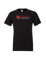 Rose Hill HS Basketball Basic - Mens Tri Blend Shirt