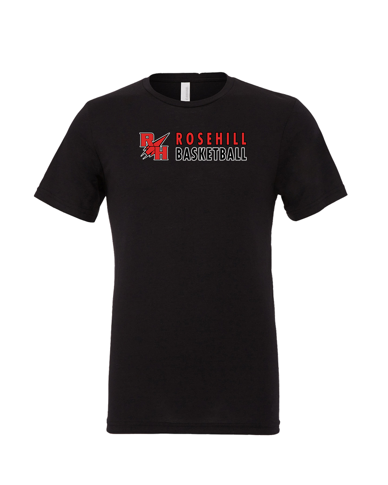 Rose Hill HS Basketball Basic - Mens Tri Blend Shirt