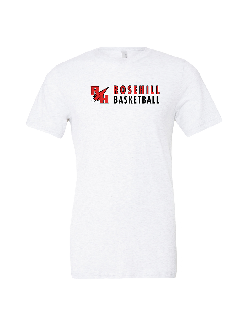 Rose Hill HS Basketball Basic - Mens Tri Blend Shirt