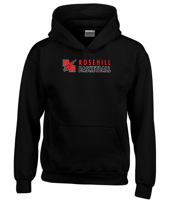 Rose Hill HS Basketball Basic - Cotton Hoodie