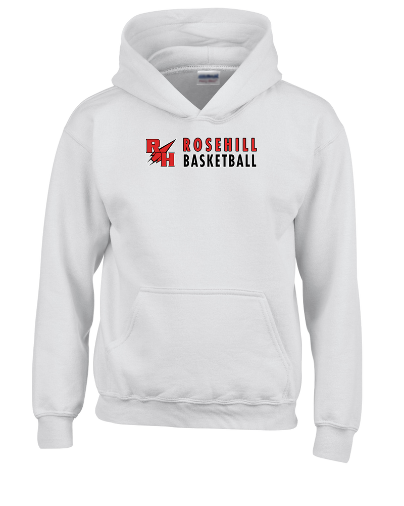 Rose Hill HS Basketball Basic - Cotton Hoodie