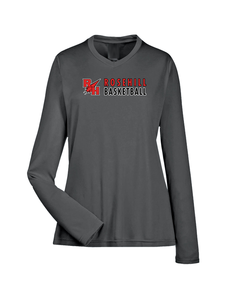 Rose Hill HS Basketball Basic - Womens Performance Long Sleeve