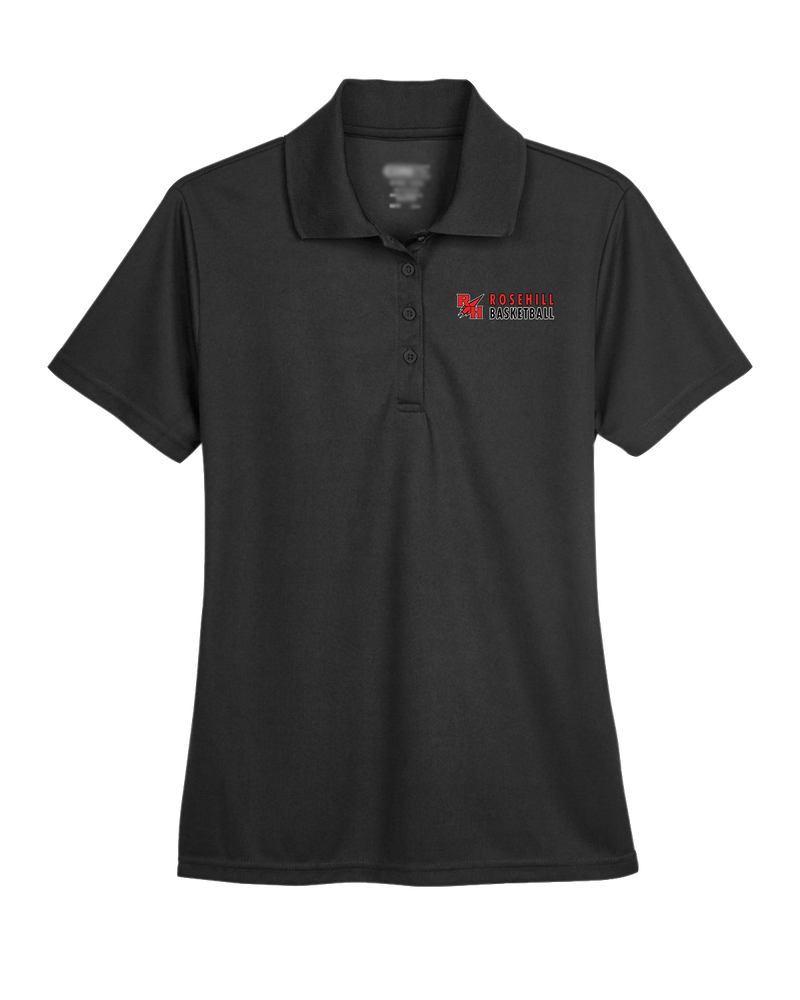 Rose Hill HS Basketball Basic - Womens Polo