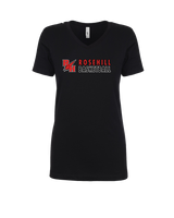 Rose Hill HS Basketball Basic - Womens V-Neck